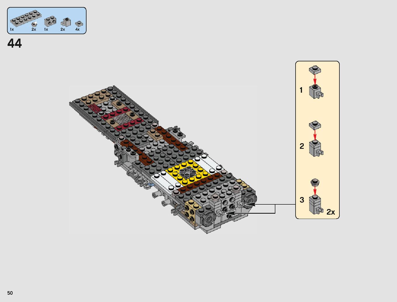 Y-Wing Starfighter 75181 LEGO information LEGO instructions 50 page
