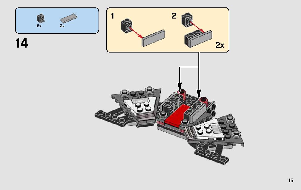 Darth Vader Transformation 75183 LEGO information LEGO instructions 15 page
