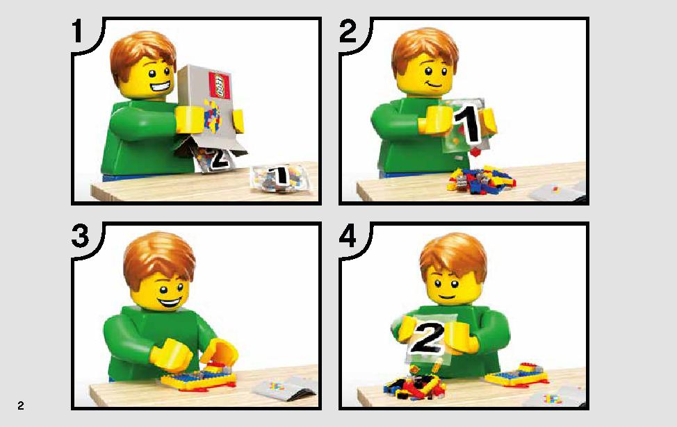 Darth Vader Transformation 75183 LEGO information LEGO instructions 2 page