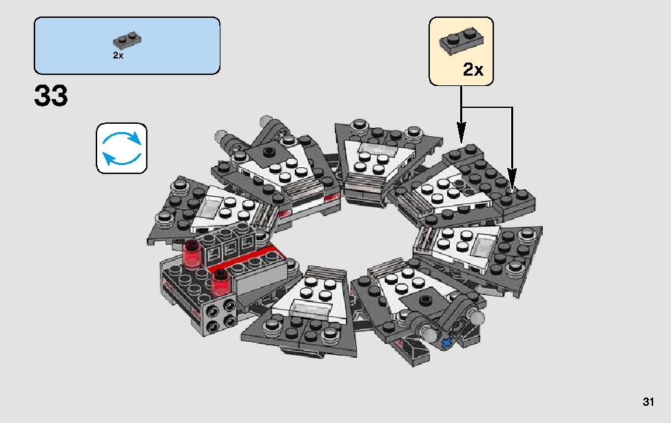 Darth Vader Transformation 75183 LEGO information LEGO instructions 31 page