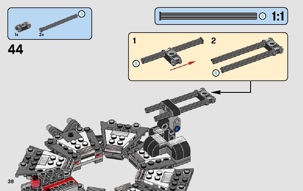 Darth Vader Transformation 75183 LEGO information LEGO instructions 38 page