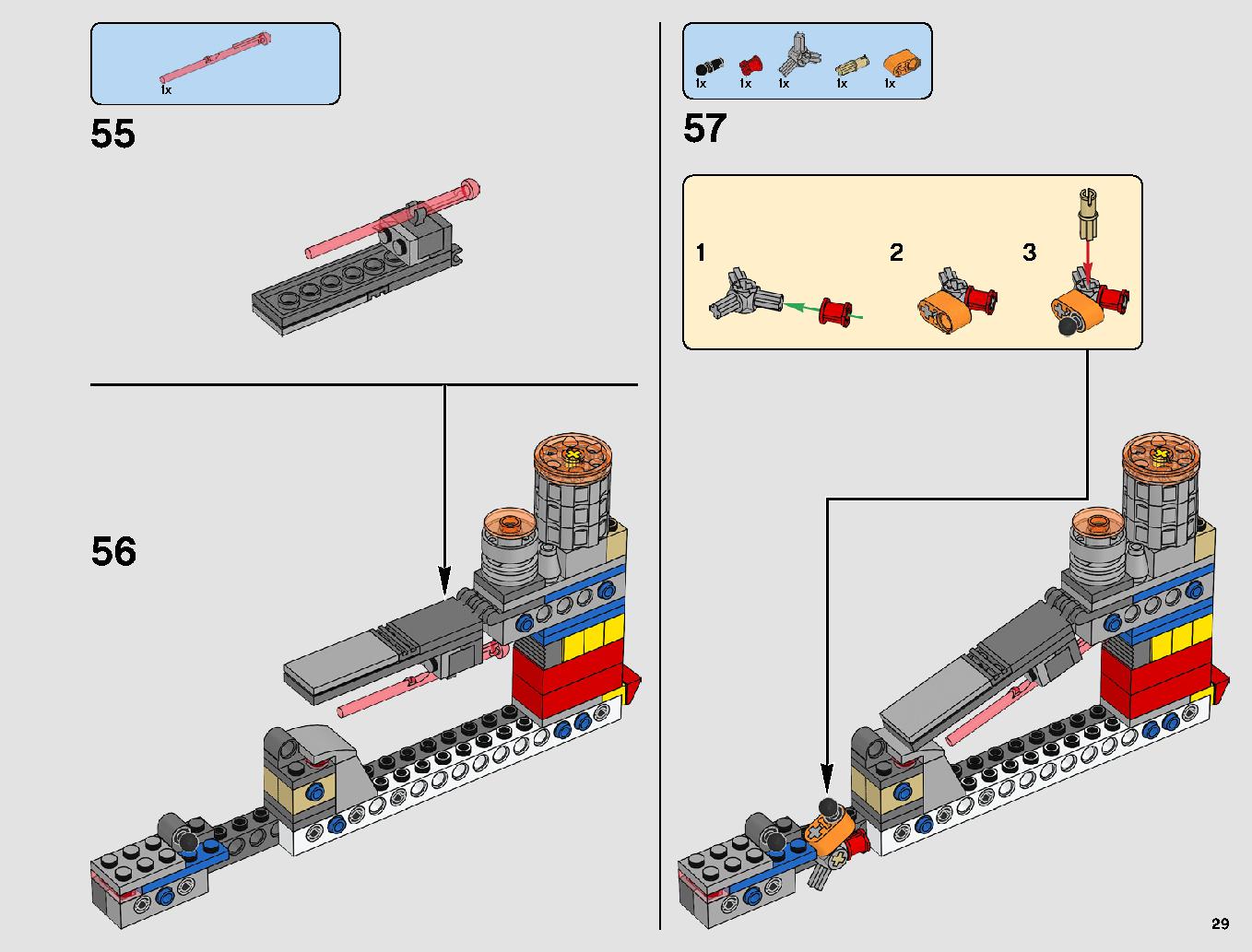 Resistance Bomber 75188 LEGO information LEGO instructions 29 page