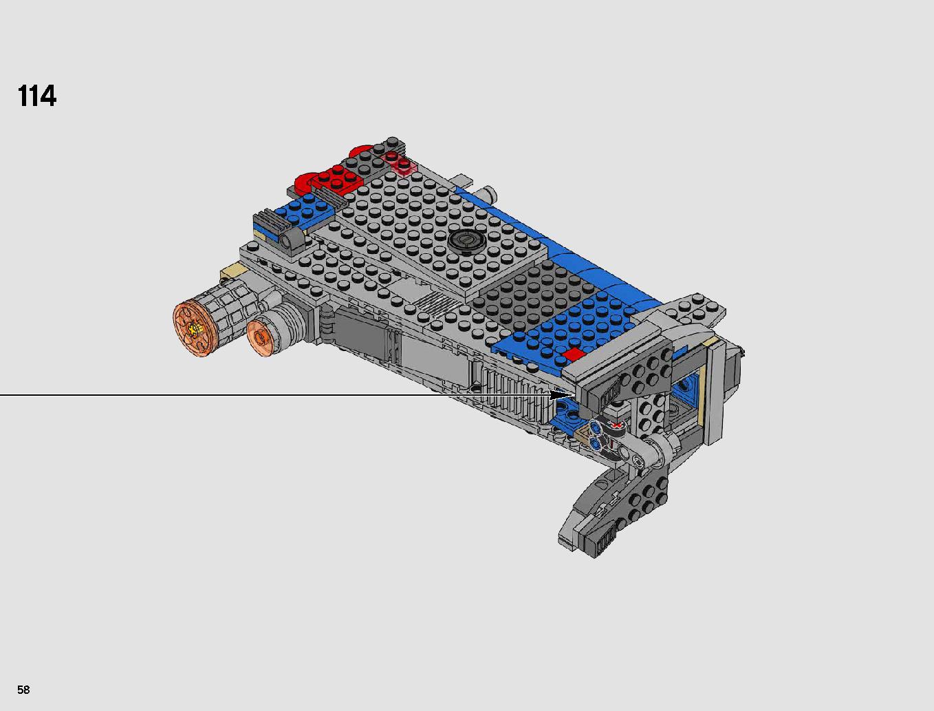Resistance Bomber 75188 LEGO information LEGO instructions 58 page