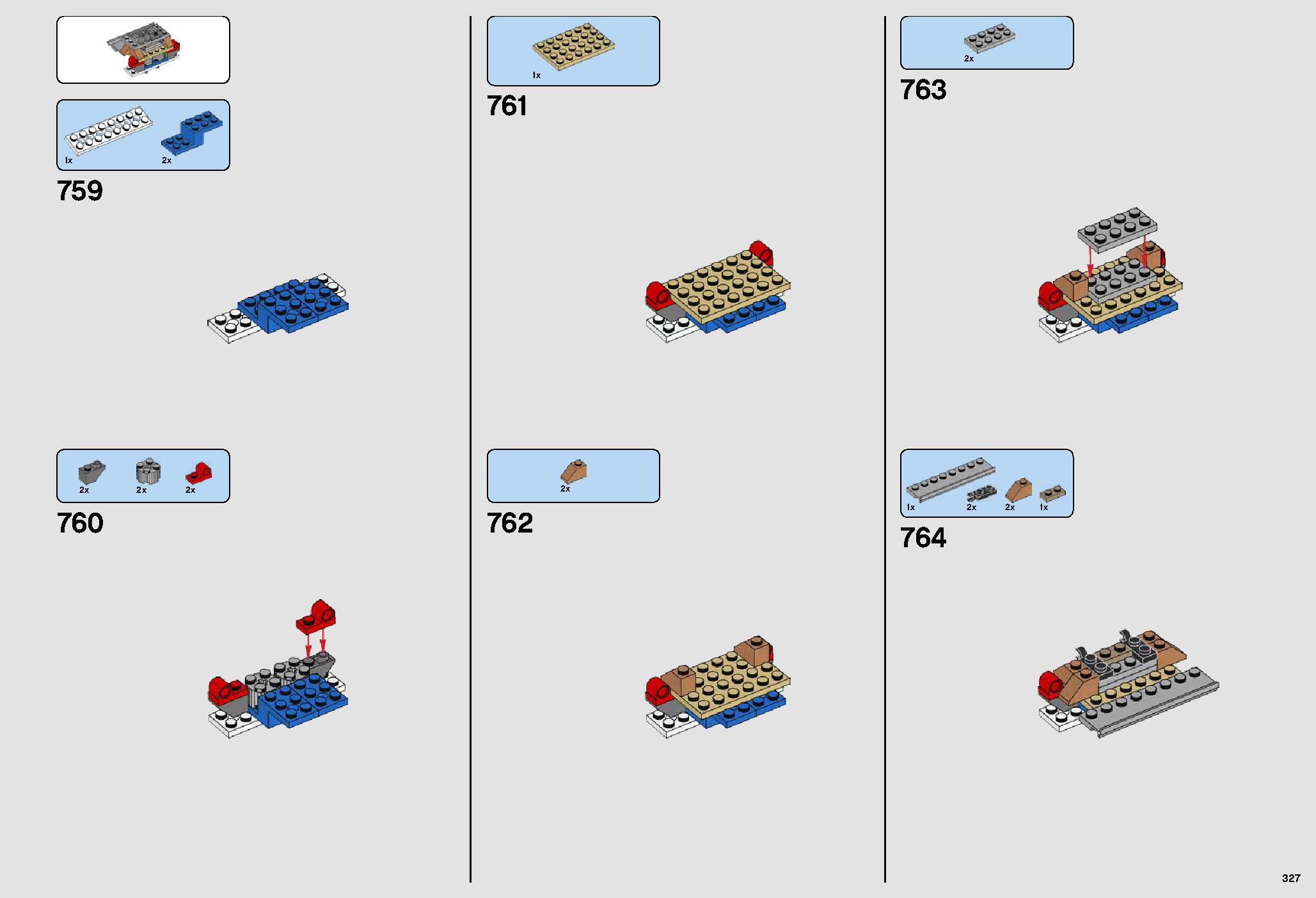 UCS Millennium Falcon 75192 LEGO information LEGO instructions 327 page