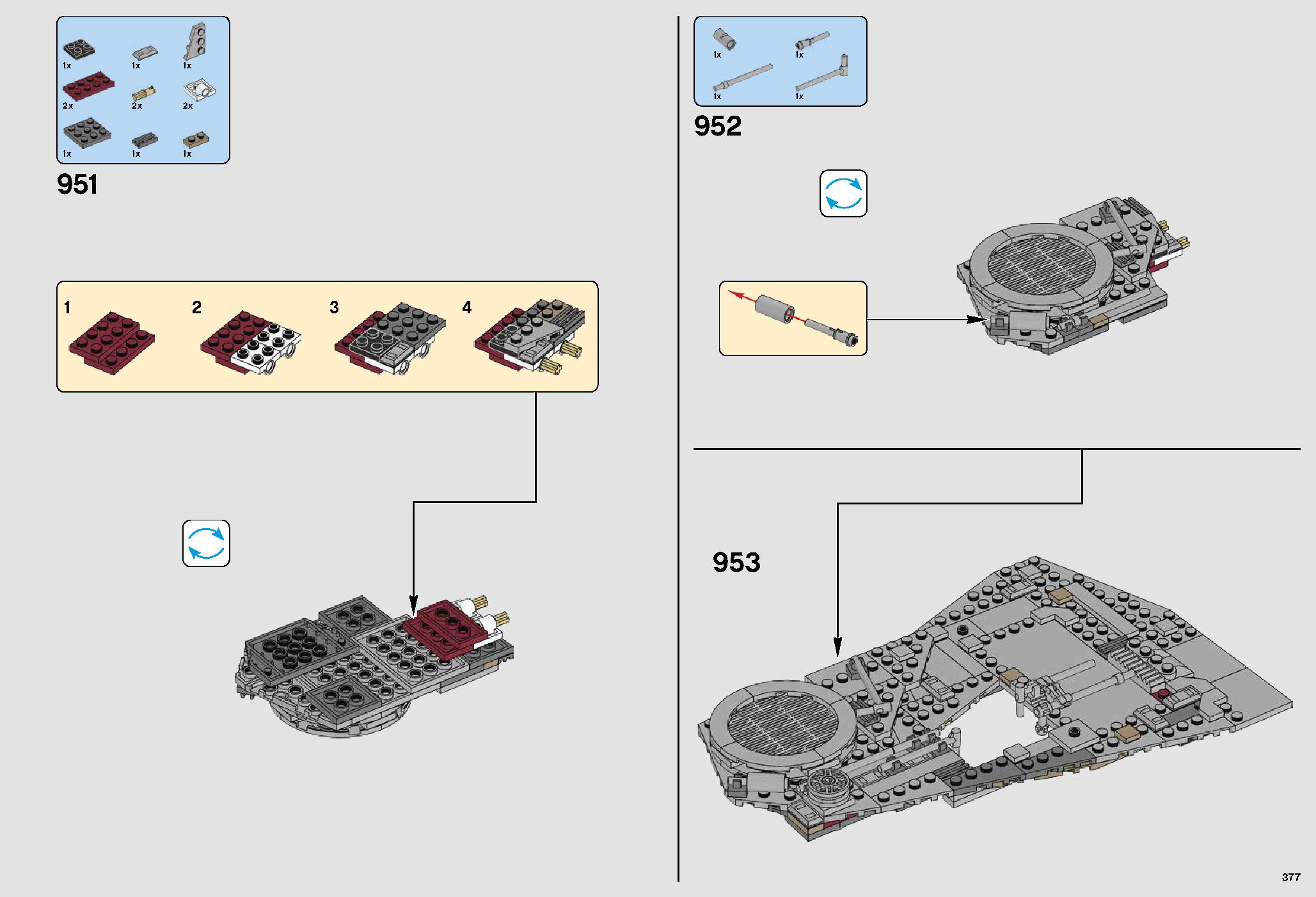 UCS Millennium Falcon 75192 LEGO information LEGO instructions 377 page