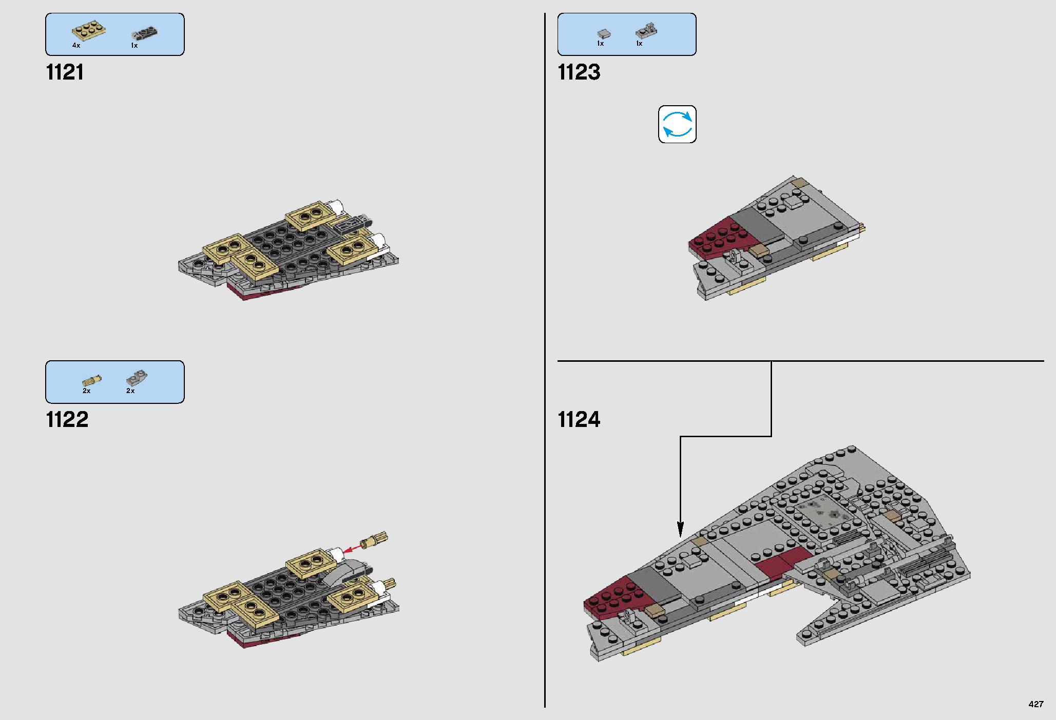 UCS Millennium Falcon 75192 LEGO information LEGO instructions 427 page