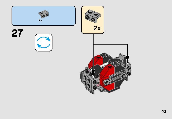 First Order TIE Fighter Microfighter 75194 LEGO information LEGO instructions 23 page