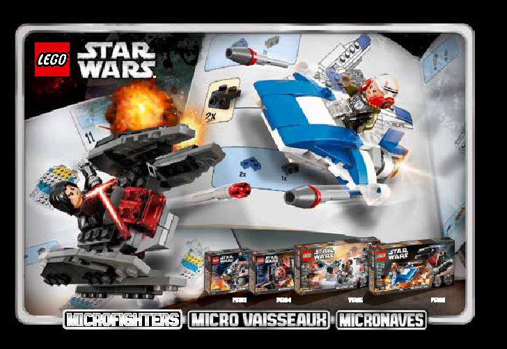 A-Wing vs TIE Silencer Microfighter 75196 LEGO information LEGO instructions 36 page