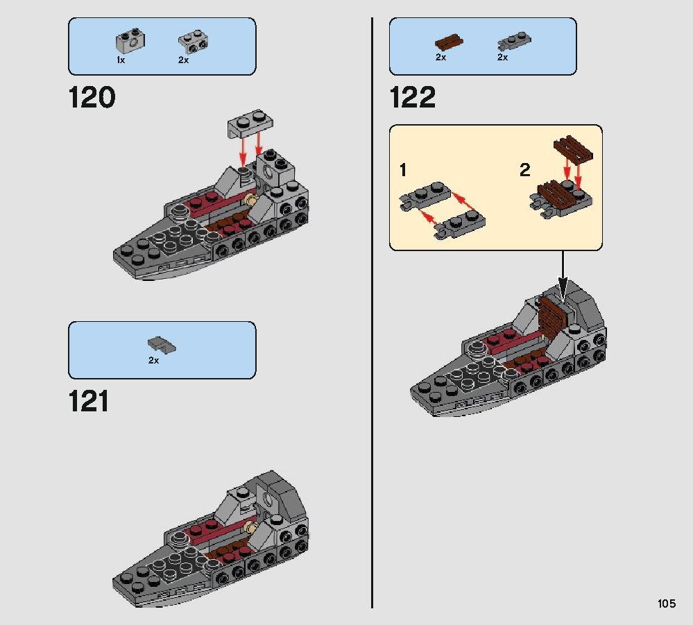 Defense of Crait 75202 LEGO information LEGO instructions 105 page
