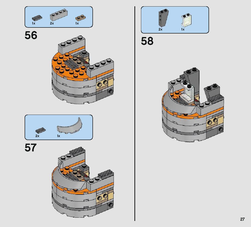 Defense of Crait 75202 LEGO information LEGO instructions 27 page