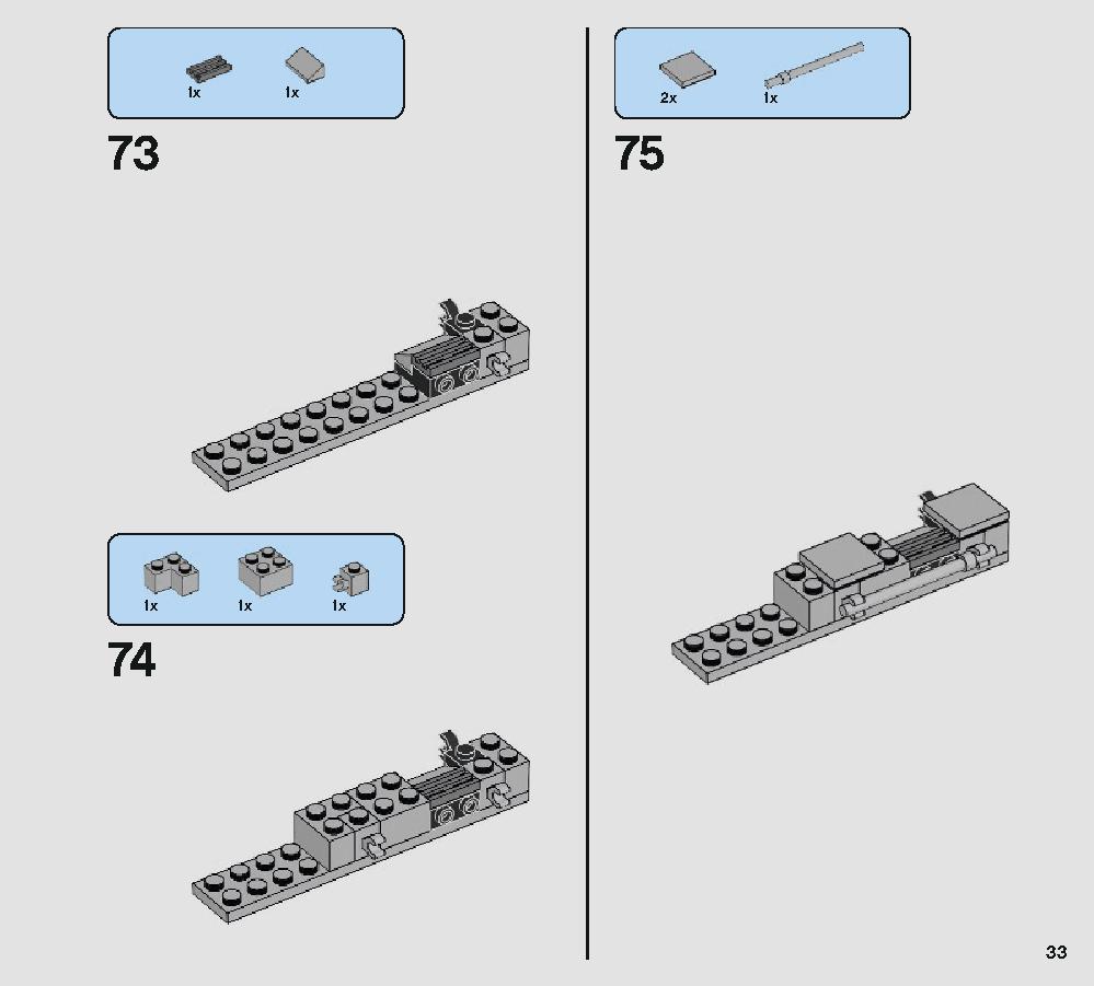 Defense of Crait 75202 LEGO information LEGO instructions 33 page