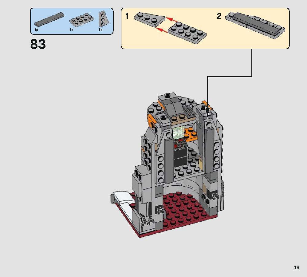 Defense of Crait 75202 LEGO information LEGO instructions 39 page