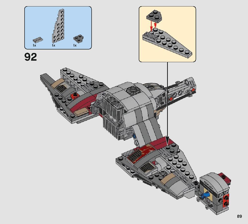 Defense of Crait 75202 LEGO information LEGO instructions 89 page