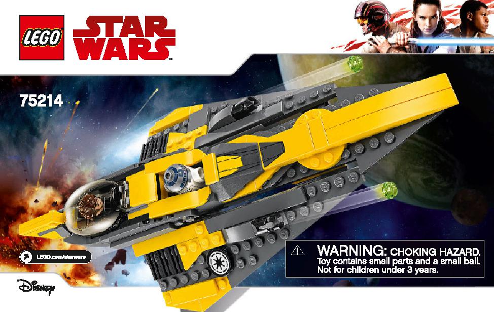 Anakin's Jedi Starfighter 75214 LEGO information LEGO instructions 1 page