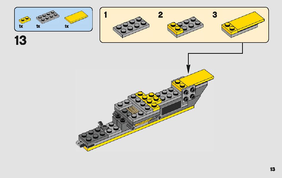 Anakin's Jedi Starfighter 75214 LEGO information LEGO instructions 13 page