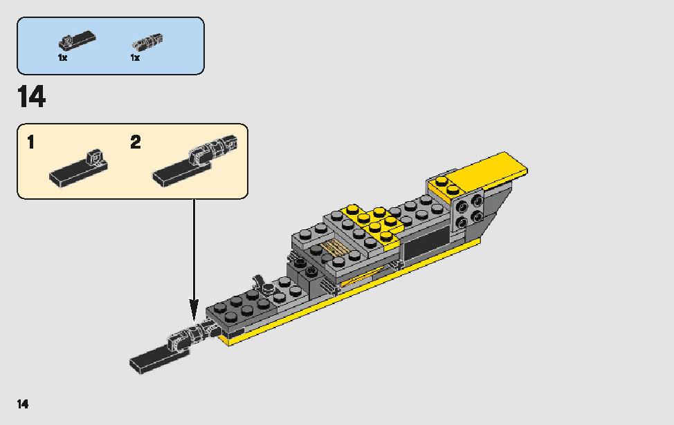 Anakin's Jedi Starfighter 75214 LEGO information LEGO instructions 14 page
