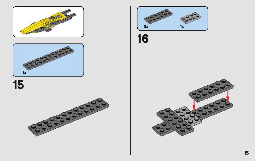 Anakin's Jedi Starfighter 75214 LEGO information LEGO instructions 15 page