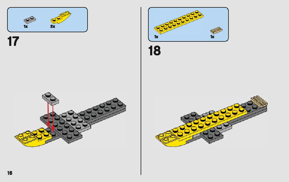 Anakin's Jedi Starfighter 75214 LEGO information LEGO instructions 16 page
