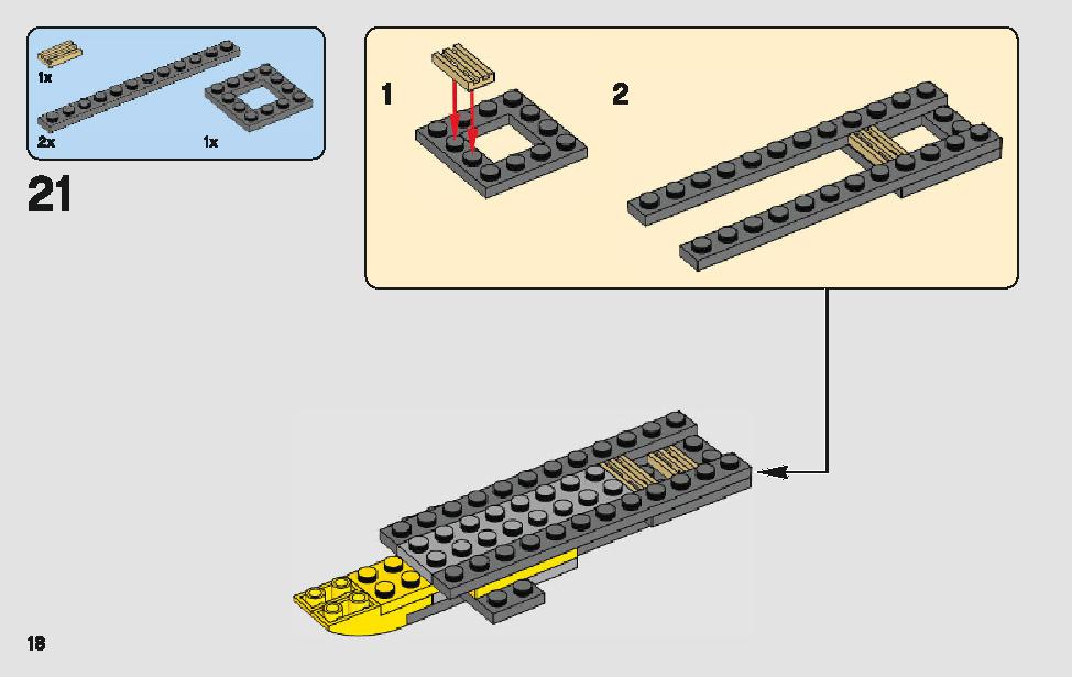 Anakin's Jedi Starfighter 75214 LEGO information LEGO instructions 18 page