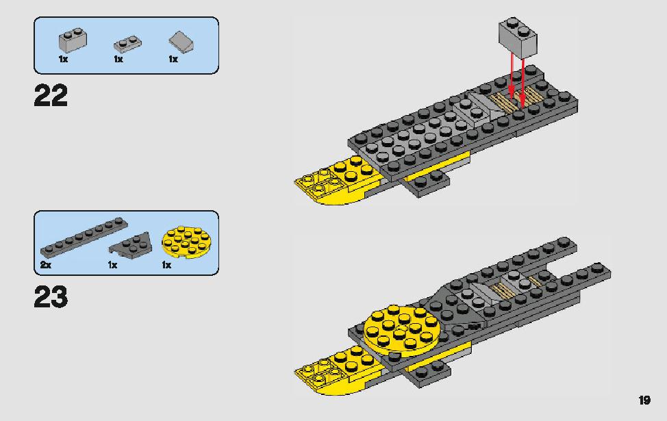 Anakin's Jedi Starfighter 75214 LEGO information LEGO instructions 19 page