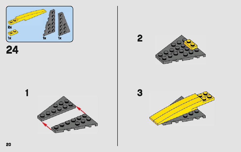 Anakin's Jedi Starfighter 75214 LEGO information LEGO instructions 20 page