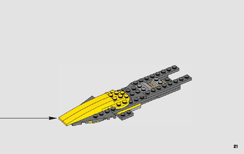 Anakin's Jedi Starfighter 75214 LEGO information LEGO instructions 21 page