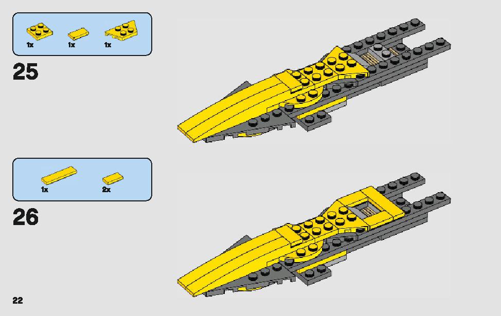 Anakin's Jedi Starfighter 75214 LEGO information LEGO instructions 22 page