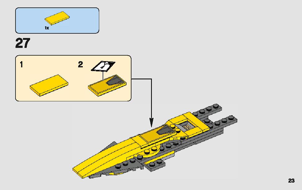 Anakin's Jedi Starfighter 75214 LEGO information LEGO instructions 23 page