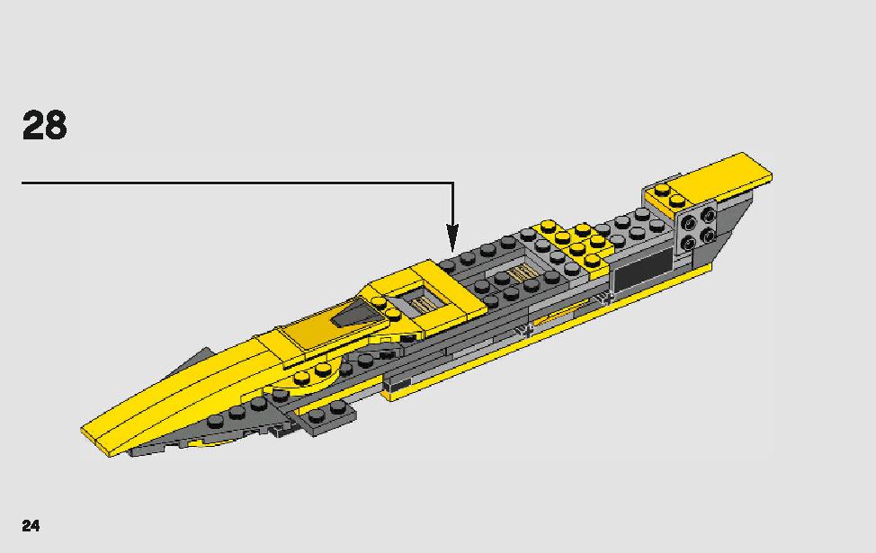 Anakin's Jedi Starfighter 75214 LEGO information LEGO instructions 24 page