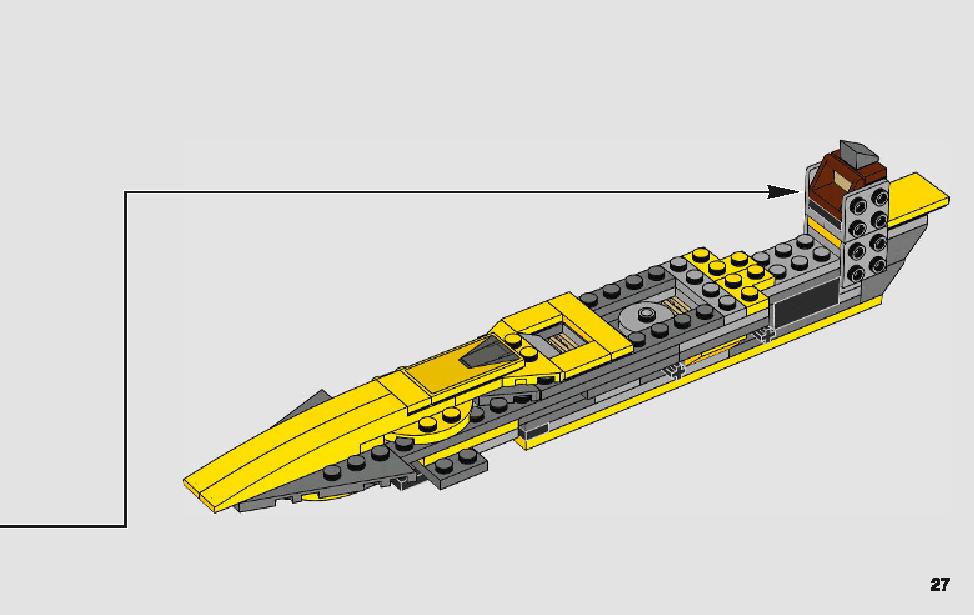 Anakin's Jedi Starfighter 75214 LEGO information LEGO instructions 27 page