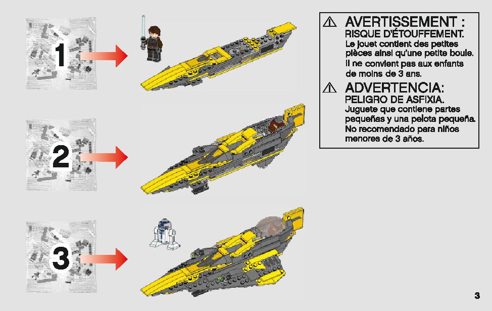 Anakin's Jedi Starfighter 75214 LEGO information LEGO instructions 3 page