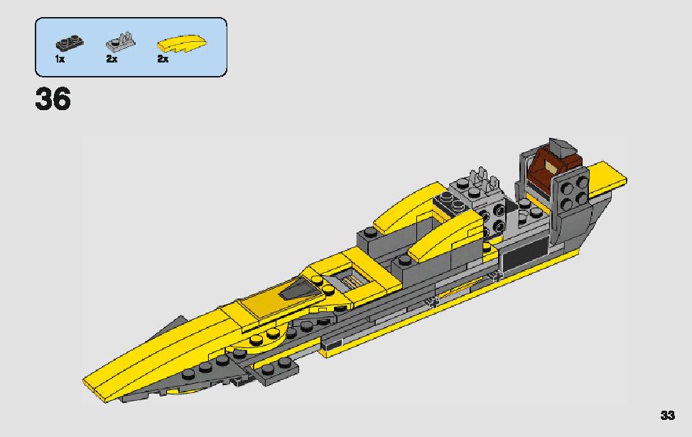 Anakin's Jedi Starfighter 75214 LEGO information LEGO instructions 33 page
