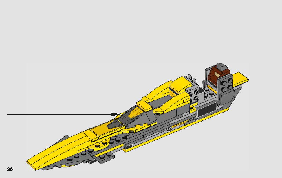 Anakin's Jedi Starfighter 75214 LEGO information LEGO instructions 36 page