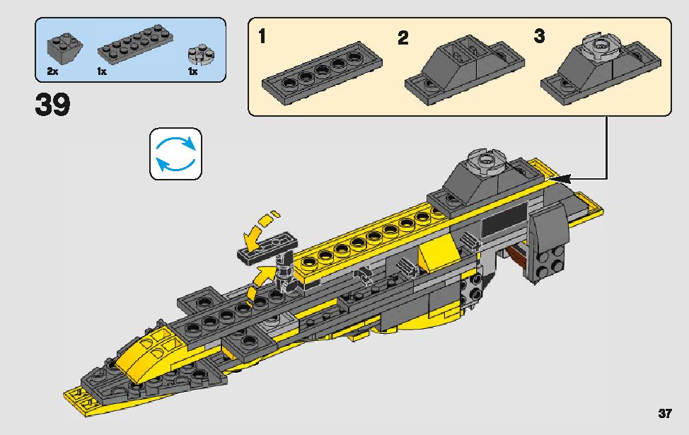 Anakin's Jedi Starfighter 75214 LEGO information LEGO instructions 37 page