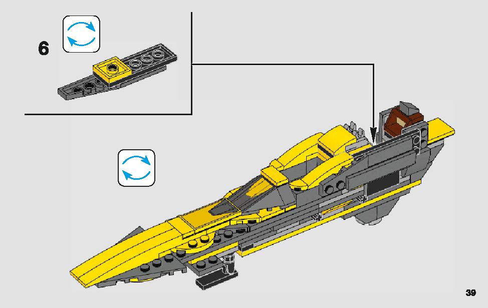 Anakin's Jedi Starfighter 75214 LEGO information LEGO instructions 39 page