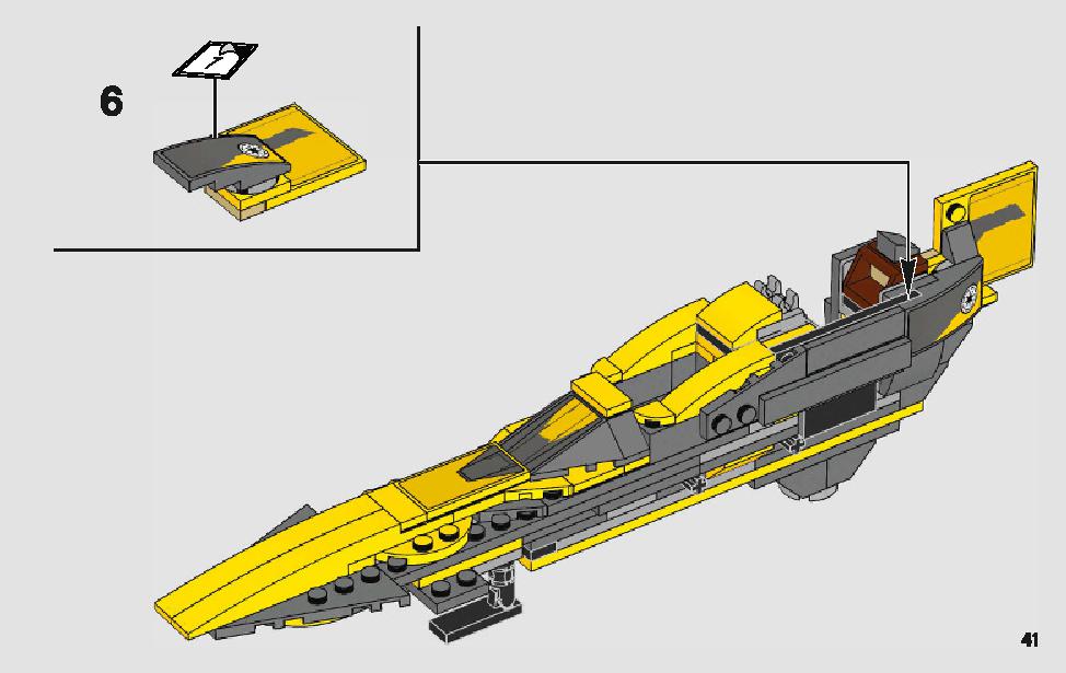 Anakin's Jedi Starfighter 75214 LEGO information LEGO instructions 41 page