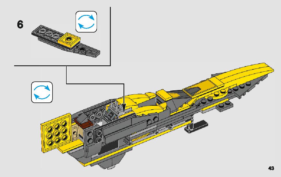 Anakin's Jedi Starfighter 75214 LEGO information LEGO instructions 43 page