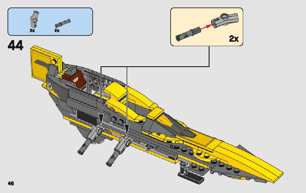 Anakin's Jedi Starfighter 75214 LEGO information LEGO instructions 46 page