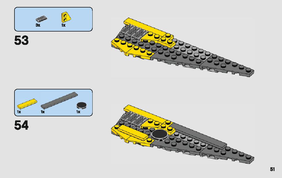 Anakin's Jedi Starfighter 75214 LEGO information LEGO instructions 51 page
