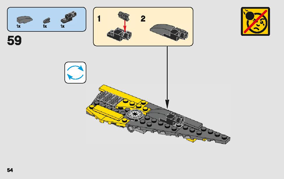 Anakin's Jedi Starfighter 75214 LEGO information LEGO instructions 54 page