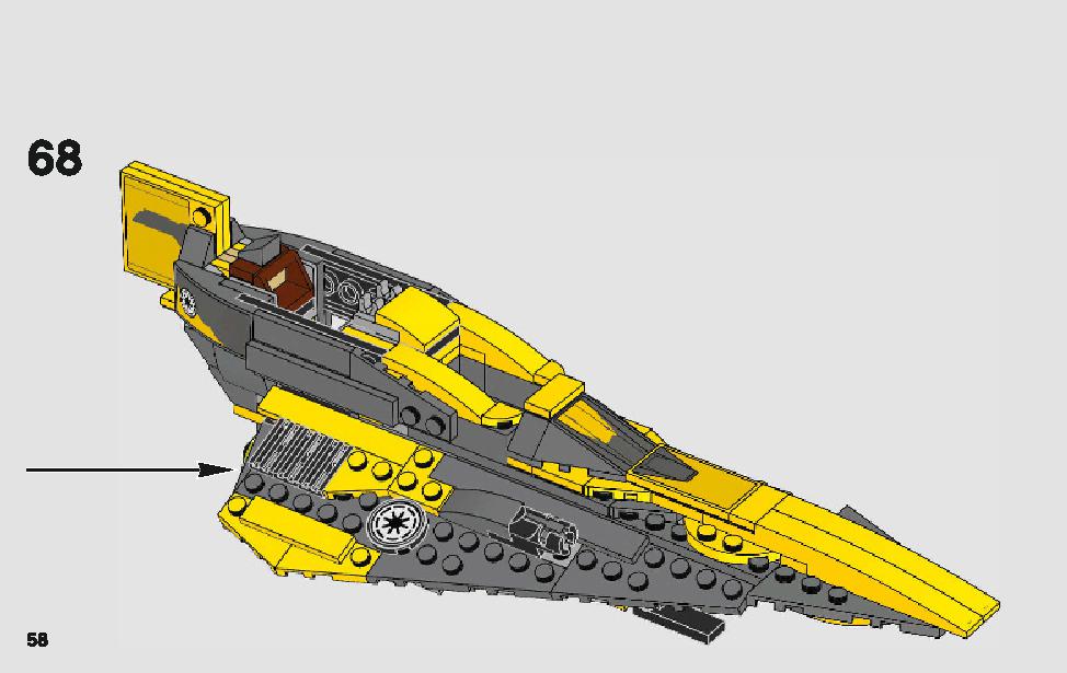 Anakin's Jedi Starfighter 75214 LEGO information LEGO instructions 58 page