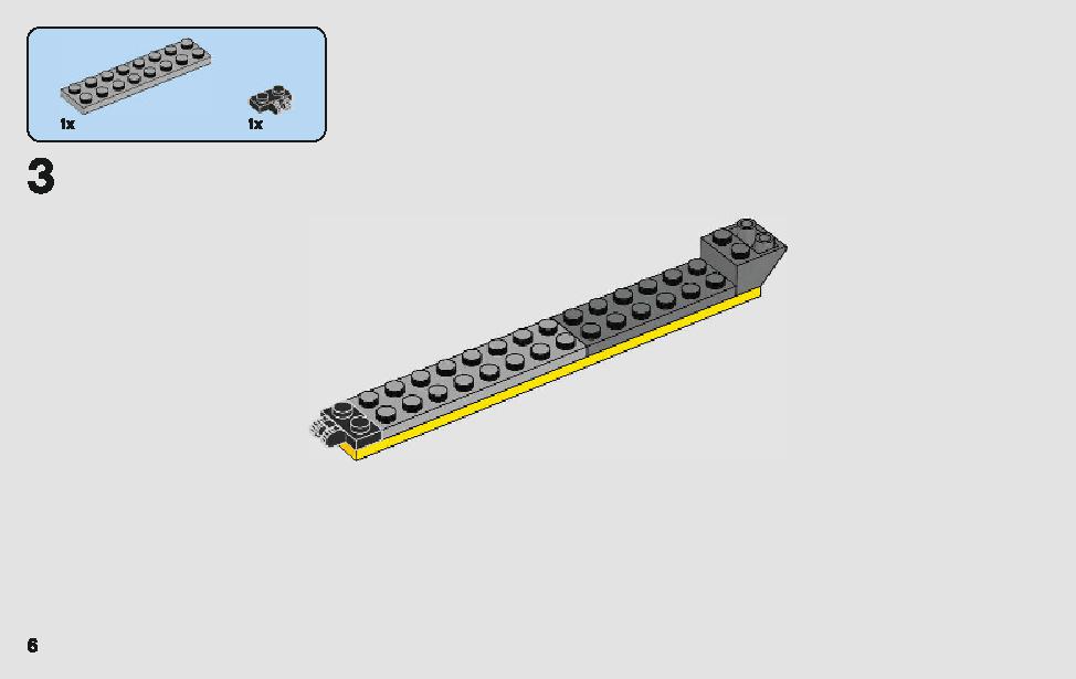 Anakin's Jedi Starfighter 75214 LEGO information LEGO instructions 6 page