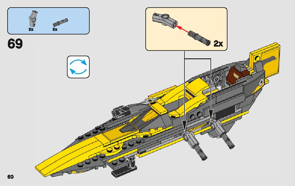 Anakin's Jedi Starfighter 75214 LEGO information LEGO instructions 60 page