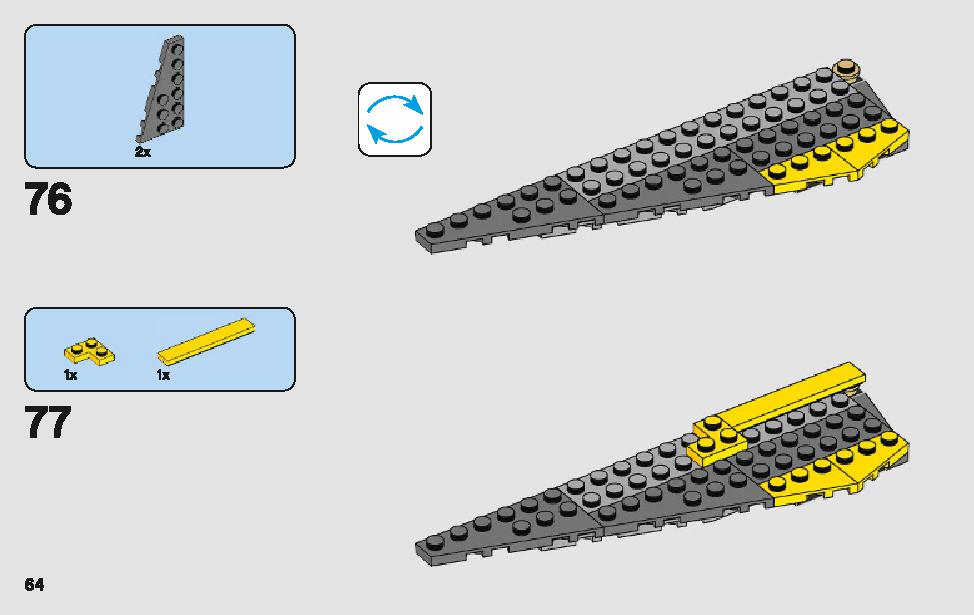 Anakin's Jedi Starfighter 75214 LEGO information LEGO instructions 64 page
