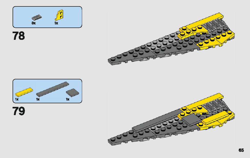 Anakin's Jedi Starfighter 75214 LEGO information LEGO instructions 65 page