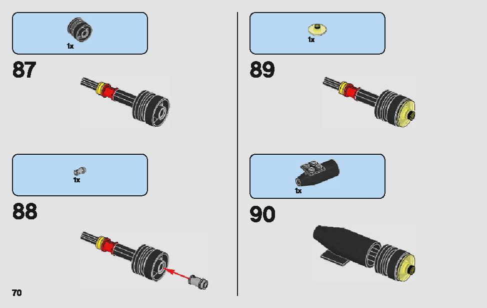 Anakin's Jedi Starfighter 75214 LEGO information LEGO instructions 70 page