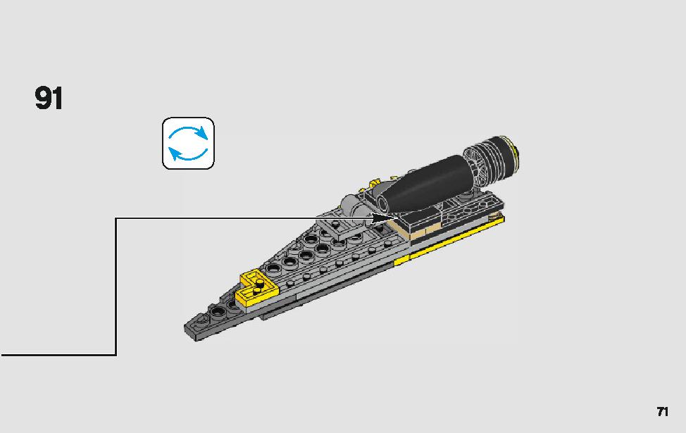 Anakin's Jedi Starfighter 75214 LEGO information LEGO instructions 71 page