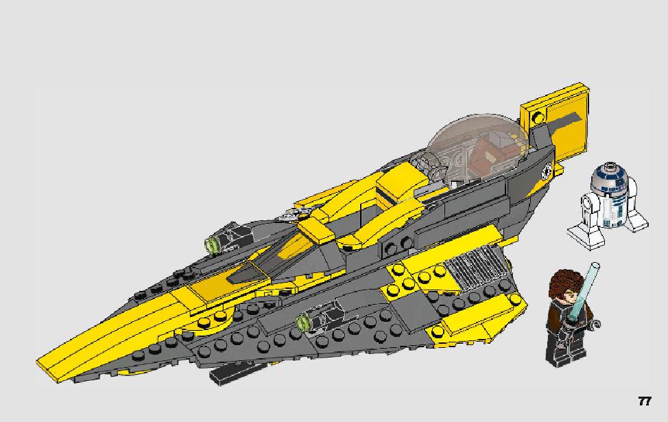 Anakin's Jedi Starfighter 75214 LEGO information LEGO instructions 77 page