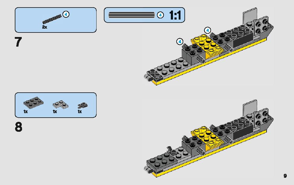 Anakin's Jedi Starfighter 75214 LEGO information LEGO instructions 9 page