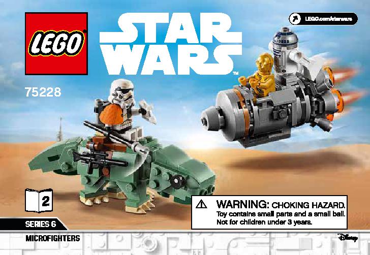Føde Ulydighed Dripping Escape Pod vs. Dewback Microfighters 75228 LEGO information LEGO instructions 1 page / Brick Mecha Føde Ulydighed Dripping Escape Pod vs. Dewback Microfighters 75228 LEGO information LEGO instructions 1 page / Brick Mecha